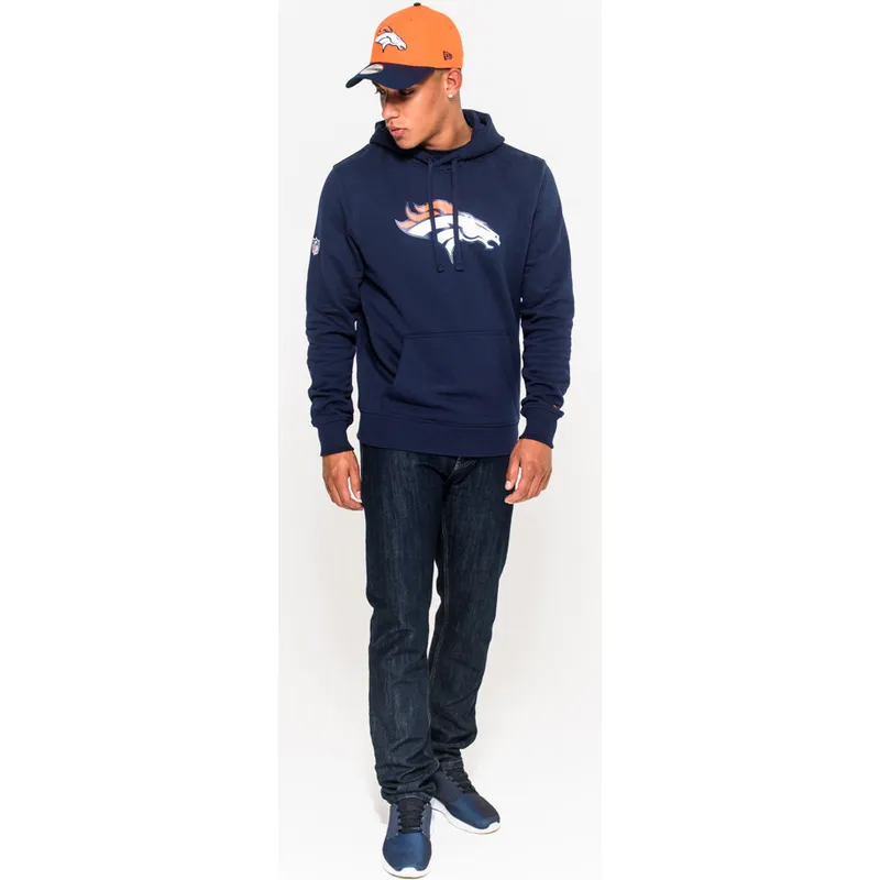dressipluusid-kapuutsiga-sinine-pullover-hoodie-denver-broncos-nfl-new-era