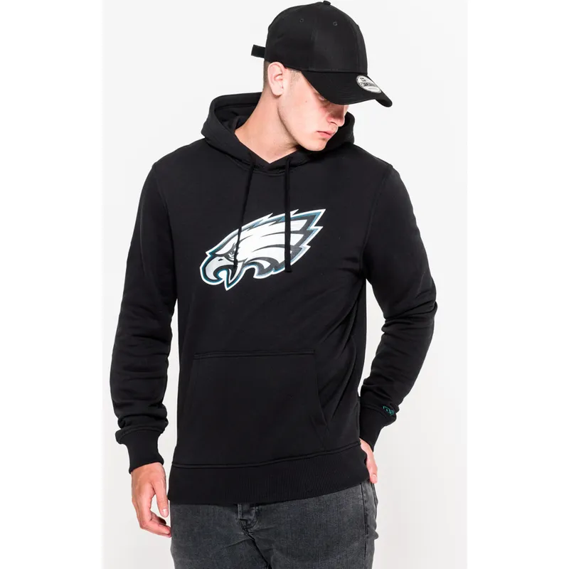 dressipluusid-kapuutsiga-must-pullover-hoodie-philadelphia-eagles-nfl-new-era