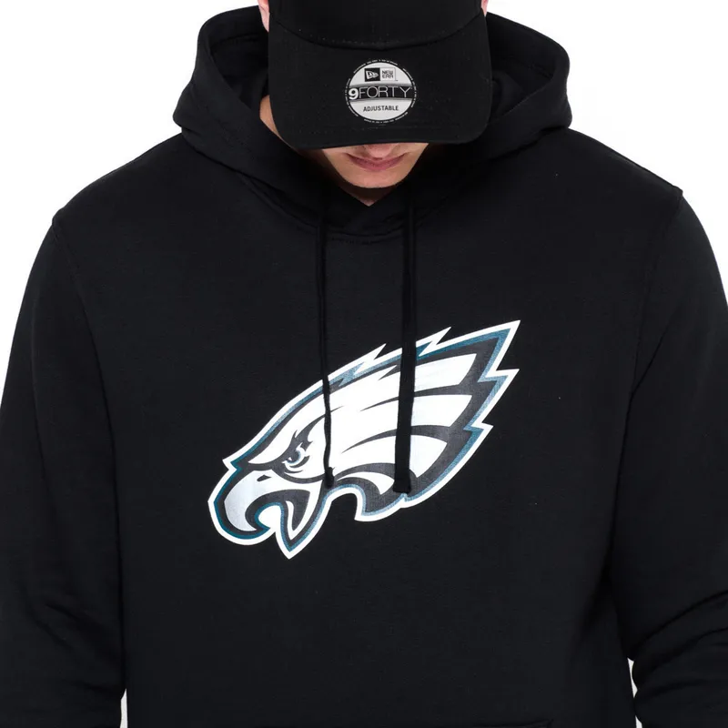 dressipluusid-kapuutsiga-must-pullover-hoodie-philadelphia-eagles-nfl-new-era