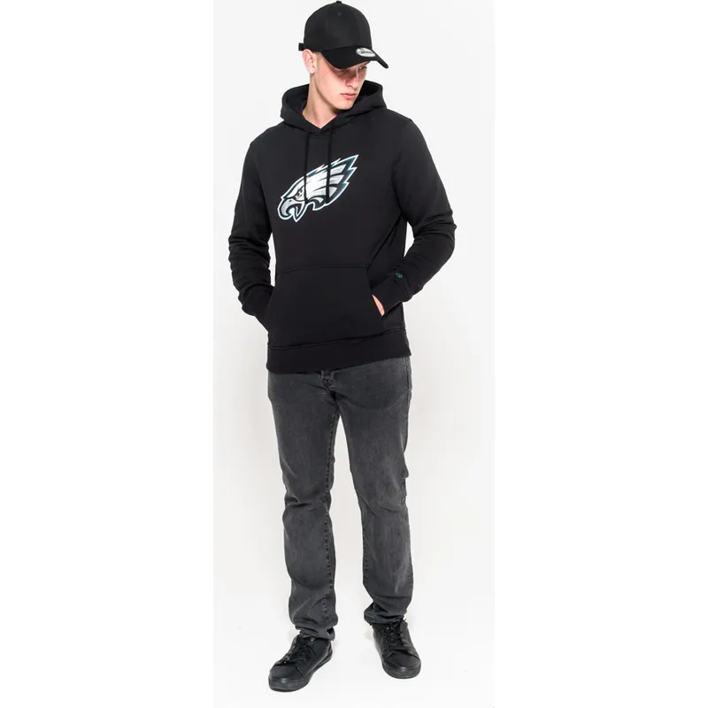 dressipluusid-kapuutsiga-must-pullover-hoodie-philadelphia-eagles-nfl-new-era