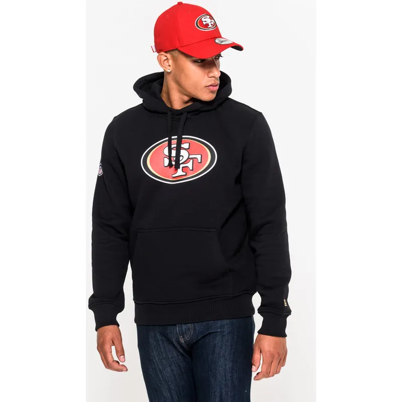 dressipluusid-kapuutsiga-must-pullover-hoodie-san-francisco-49ers-nfl-new-era