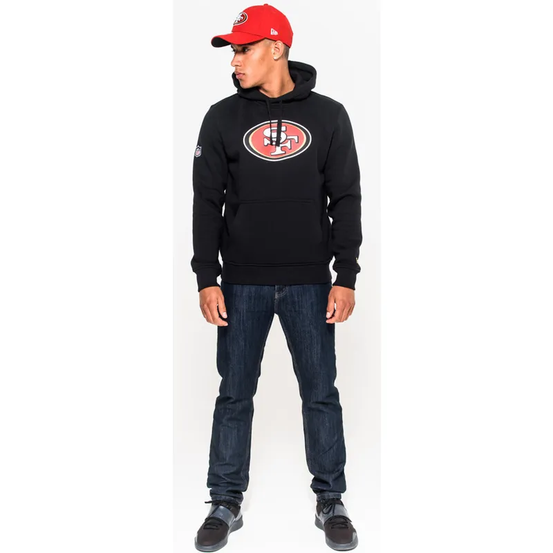 dressipluusid-kapuutsiga-must-pullover-hoodie-san-francisco-49ers-nfl-new-era