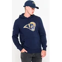 dressipluusid-kapuutsiga-sinine-pullover-hoodie-los-angeles-rams-nfl-new-era