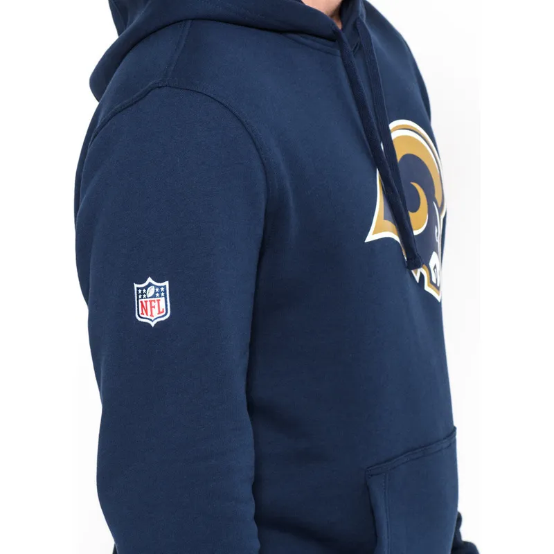 dressipluusid-kapuutsiga-sinine-pullover-hoodie-los-angeles-rams-nfl-new-era