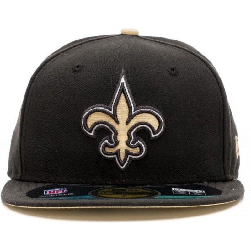 new-era-flat-brim-59fifty-authentic-on-field-game-new-orleans-saints-nfl-black-fitted-cap