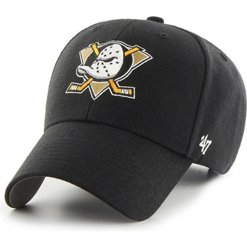 cap-kumer-black-adjustable-strap-anaheim-ducks-nhl-47-brand