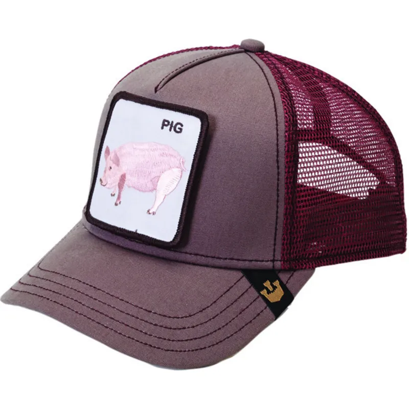 mutsid-kumer-punane-snapback-pig-the-farm-goorin-bros mutsid-kumer-punane-snapback-pig-the-farm-goorin-bros