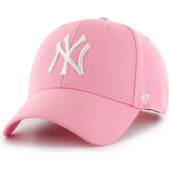 mutsid-kumer-roosa-snapback-new-york-yankees-mlb-47-brand