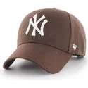 mutsid-kumer-pruun-snapback-new-york-yankees-mlb-47-brand