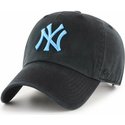 47-brand-curved-brim-blue-logo-new-york-yankees-mlb-clean-up-black-cap