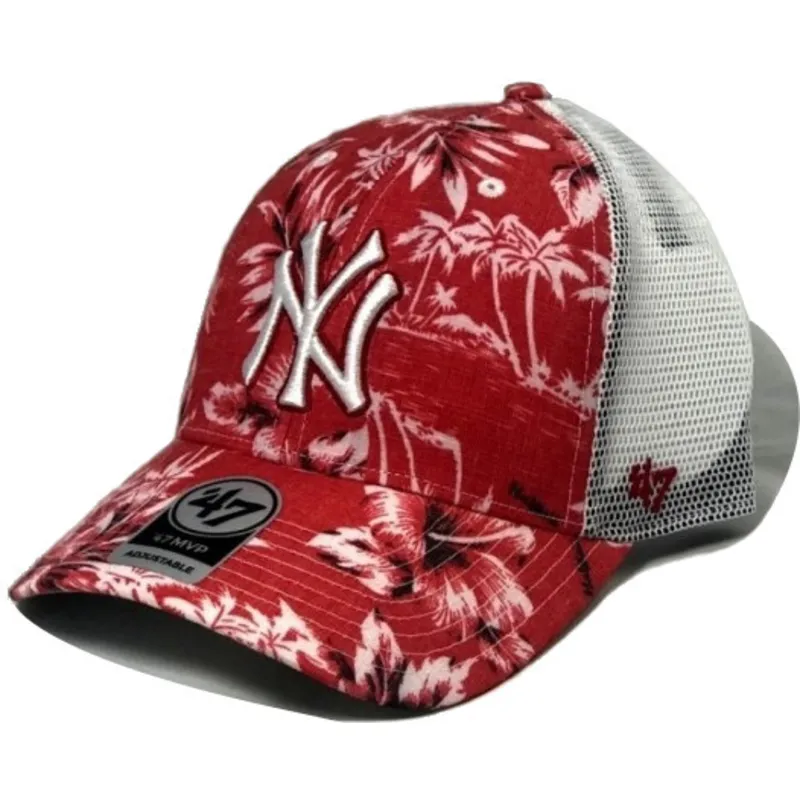 mutsid-kumer-punane-snapback-new-york-yankees-mlb-47-brand