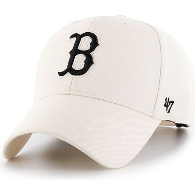 47-brand-curved-brim-boston-red-sox-mlb-mvp-snapback-cream-cap