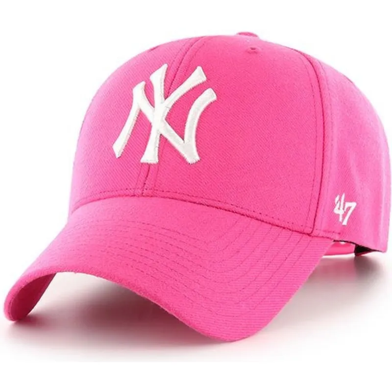 mutsid-kumer-roosa-snapback-magenta-new-york-yankees-mlb-47-brand