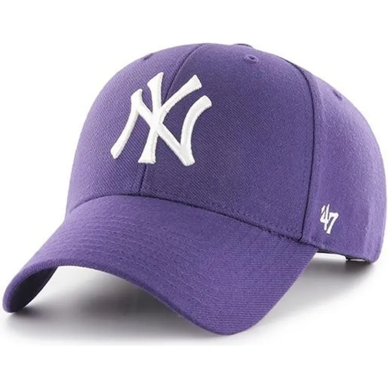 mutsid-kumer-violetne-snapback-new-york-yankees-mlb-47-brand