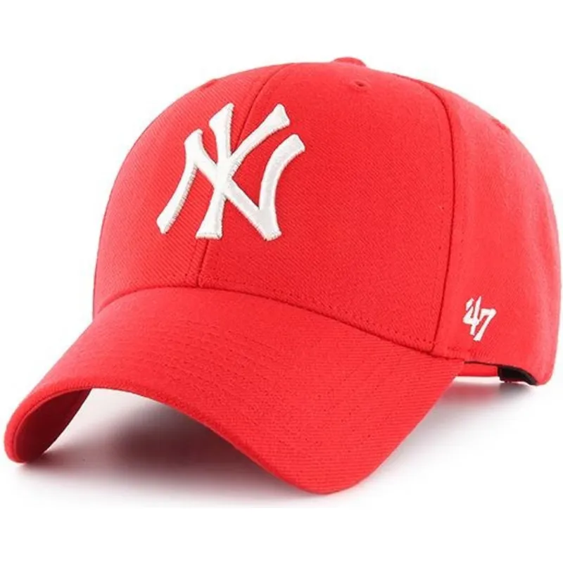 mutsid-kumer-punane-snapback-new-york-yankees-mlb-47-brand