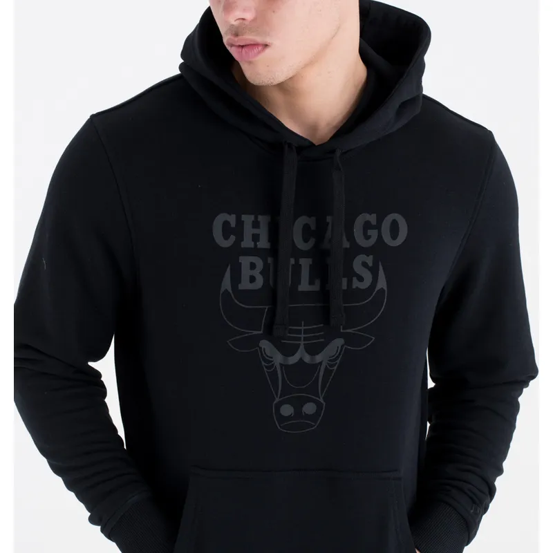 dressipluusid-kapuutsiga-must-pullover-hoody-chicago-bulls-nba-new-era