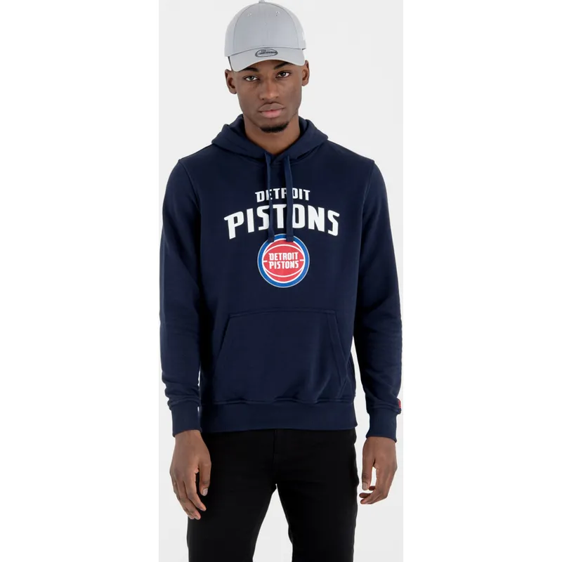 dressipluusid-kapuutsiga-meresinine-pullover-hoody-detroit-pistons-nba-new-era