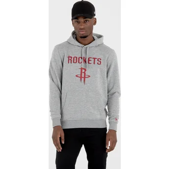 New Era Houston Rockets NBA Grey Pullover Hoody Sweatshirt