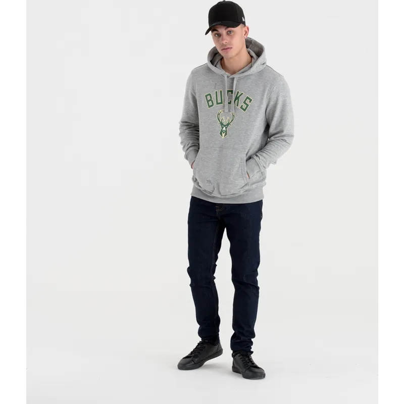 dressipluusid-kapuutsiga-hall-pullover-hoody-milwaukee-bucks-nba-new-era