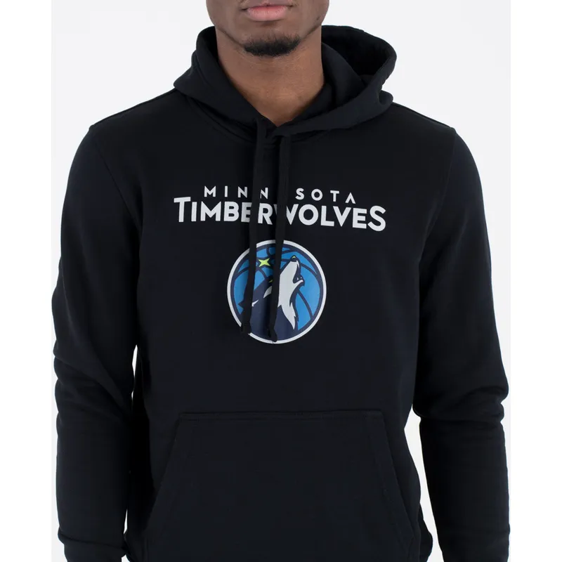 dressipluusid-kapuutsiga-must-pullover-hoody-minnesota-timberwolves-nba-new-era