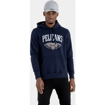 Dressipluusid kapuutsiga meresinine Pullover Hoody New Orleans Pelicans NBA New Era