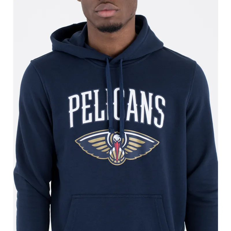 dressipluusid-kapuutsiga-meresinine-pullover-hoody-new-orleans-pelicans-nba-new-era