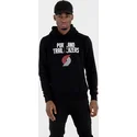 dressipluusid-kapuutsiga-must-pullover-hoody-portland-trail-blazers-nba-new-era