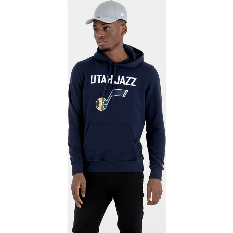 dressipluusid-kapuutsiga-meresinine-pullover-hoody-utah-jazz-nba-new-era