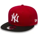 mutsid-lame-punane-snapback-ajustable-9fifty-cotton-block-new-york-yankees-mlb-new-era