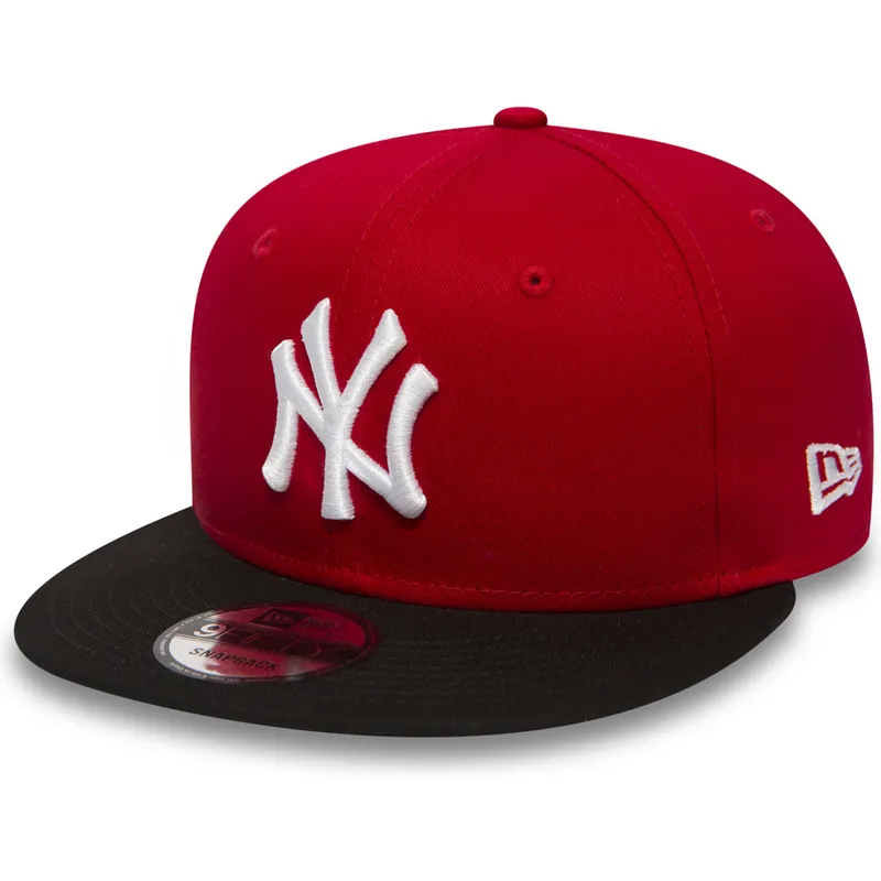 mutsid-lame-punane-snapback-ajustable-9fifty-cotton-block-new-york-yankees-mlb-new-era
