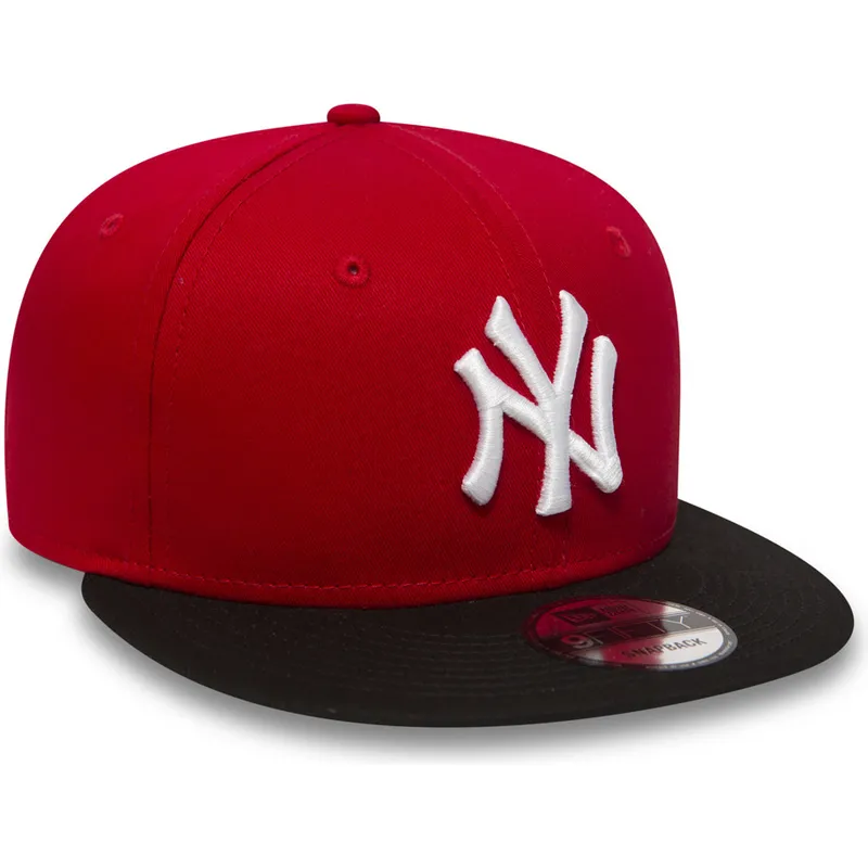 mutsid-lame-punane-snapback-ajustable-9fifty-cotton-block-new-york-yankees-mlb-new-era