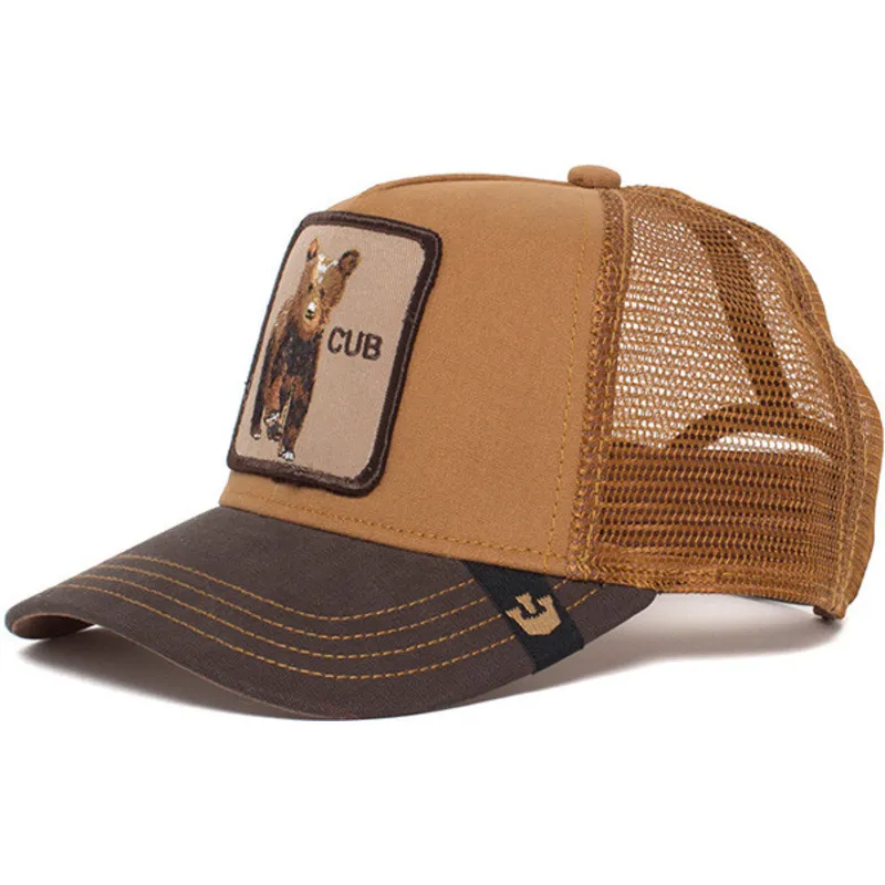 mutsid-kumer-pruun-snapback-lastele-osezno-baby-cub-the-farm-goorin-bros