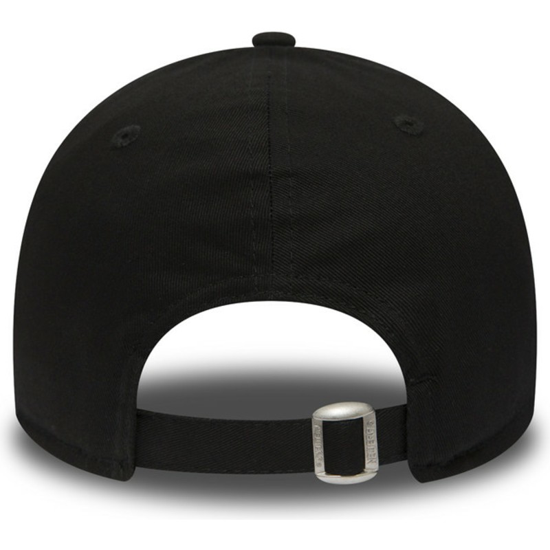 new-era-curved-brim-black-logo-9forty-essential-los-angeles-dodgers-mlb-black-adjustable-cap