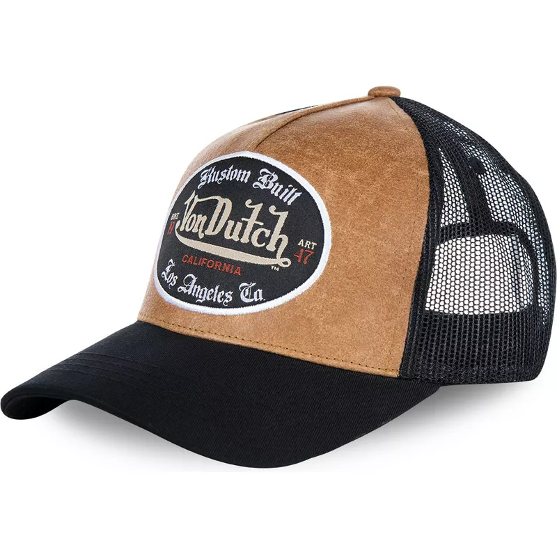 von-dutch-grl-brown-and-black-trucker-hat