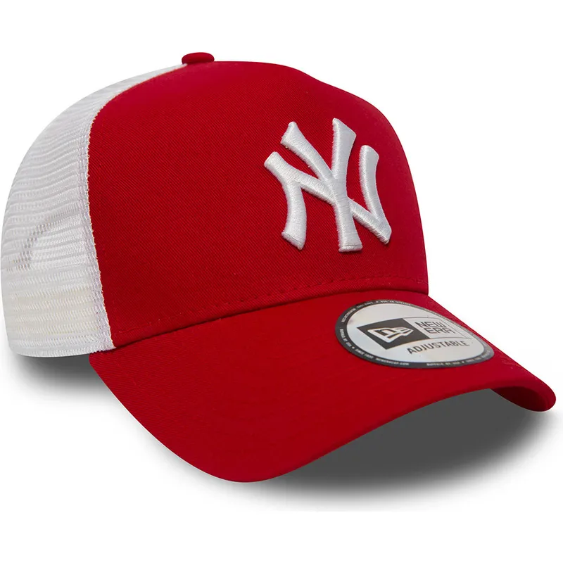 mutsid-kumer-punane-snapback-clean-a-frame-2-new-york-yankees-mlb-new-era