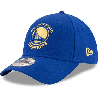 New Era Curved Brim 9FORTY The League Golden State Warriors NBA Blue Adjustable Cap