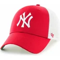 mutsid-kumer-punane-snapback-lastele-new-york-yankees-mlb-47-brand