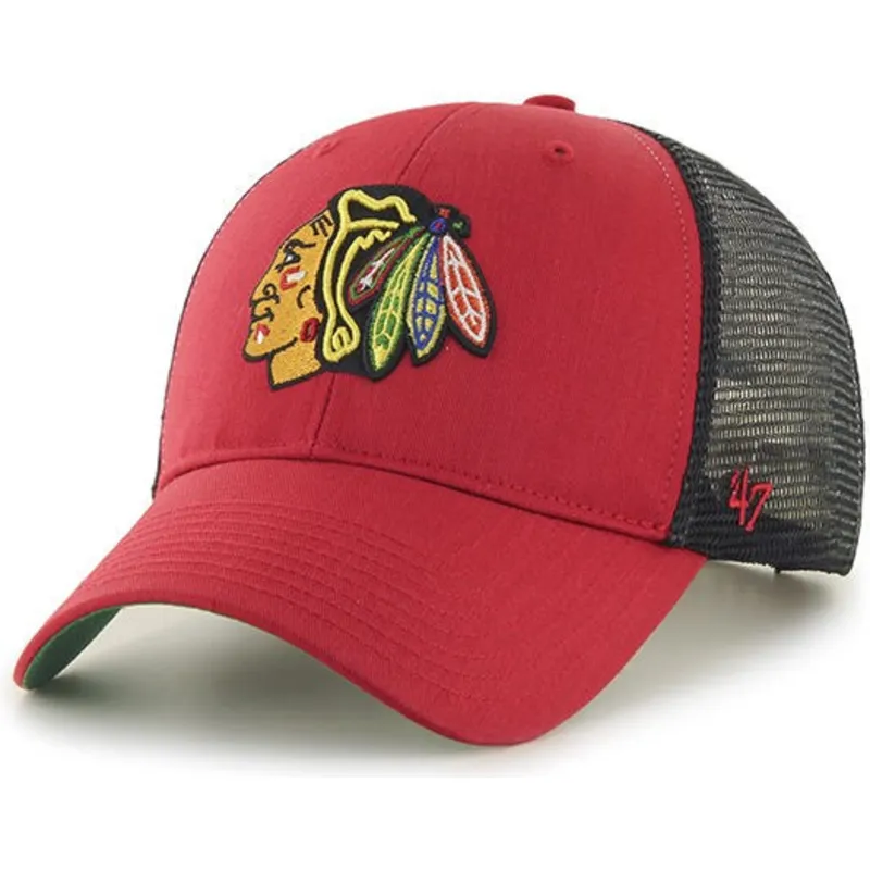 mutsid-kumer-punane-snapback-chicago-blackhawks-nhl-47-brand
