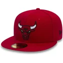 mutsid-lame-punane-reguleeritav-59fifty-chain-stitch-chicago-bulls-nba-new-era