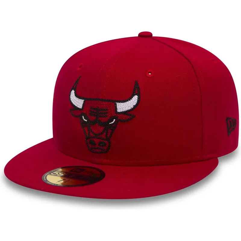 mutsid-lame-punane-liibuv-59fifty-chain-stitch-chicago-bulls-nba-new-era