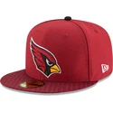mutsid-lame-punane-liibuv-59fifty-sideline-arizona-cardinals-nfl-new-era