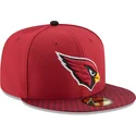 mutsid-lame-punane-liibuv-59fifty-sideline-arizona-cardinals-nfl-new-era
