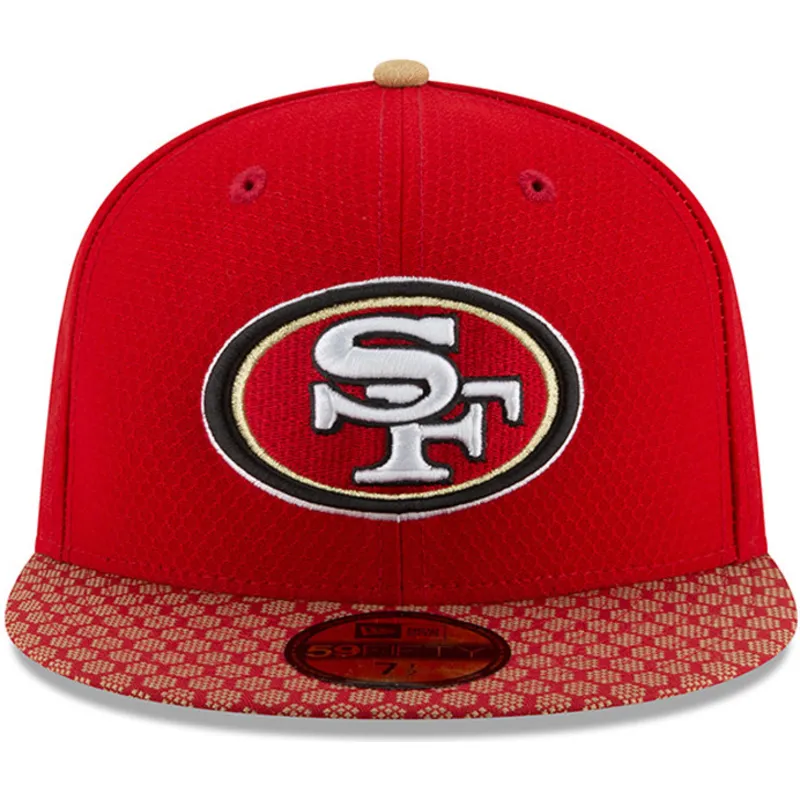 cap-lame-red-ajustada-59fifty-sideline-san-francisco-49ers-nfl-new-era