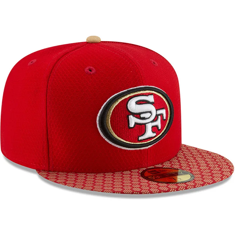 cap-lame-red-ajustada-59fifty-sideline-san-francisco-49ers-nfl-new-era