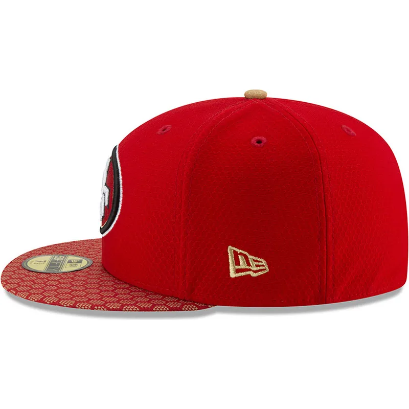 cap-lame-red-ajustada-59fifty-sideline-san-francisco-49ers-nfl-new-era
