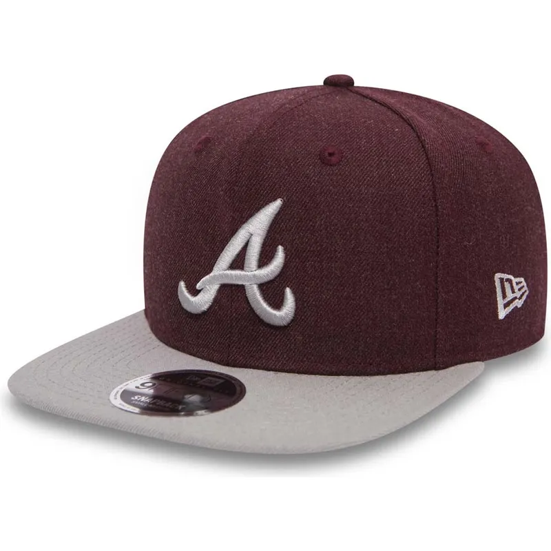 mutsid-lame-punane-snapback-9fifty-seasonal-heather-atlanta-braves-mlb-new-era