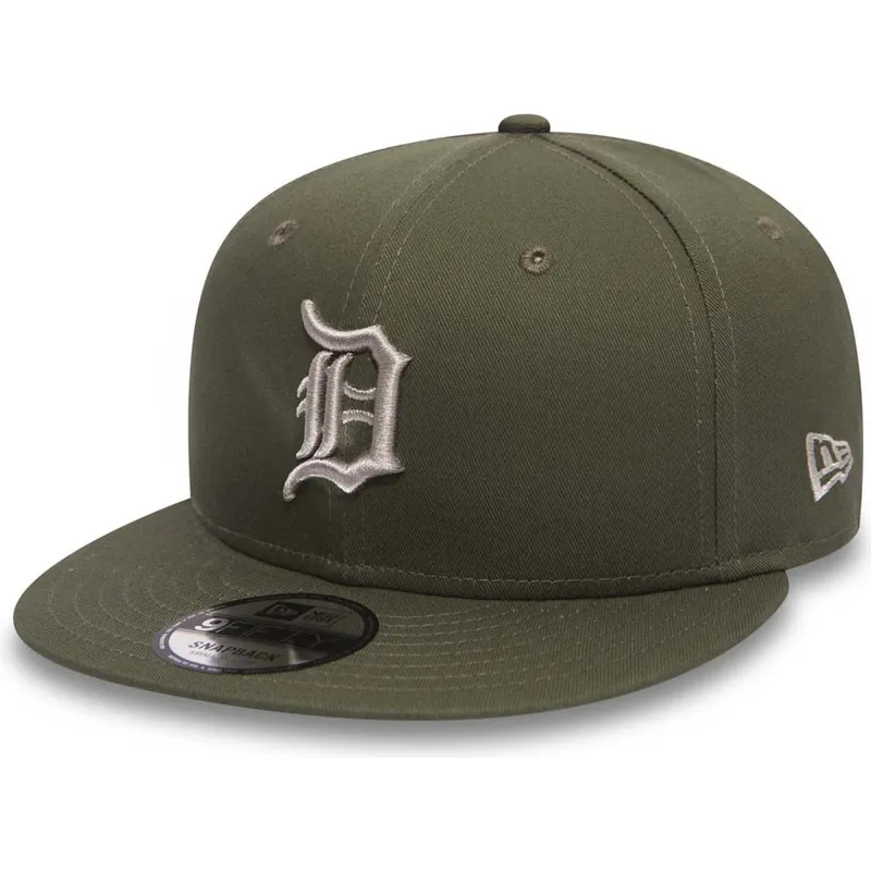 mutsid-lame-roheline-snapback-9fifty-league-essential-detroit-tigers-mlb-new-era