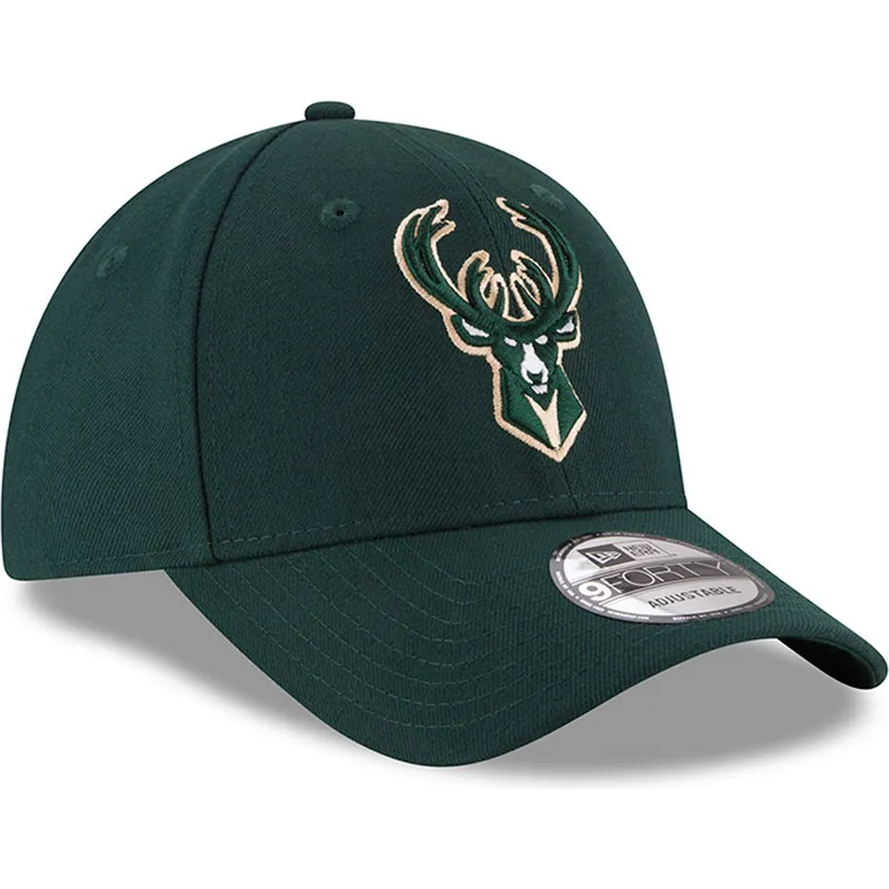 cap-kumer-green-adjustable-strap-9forty-the-league-milwaukee-bucks-nba-new-era