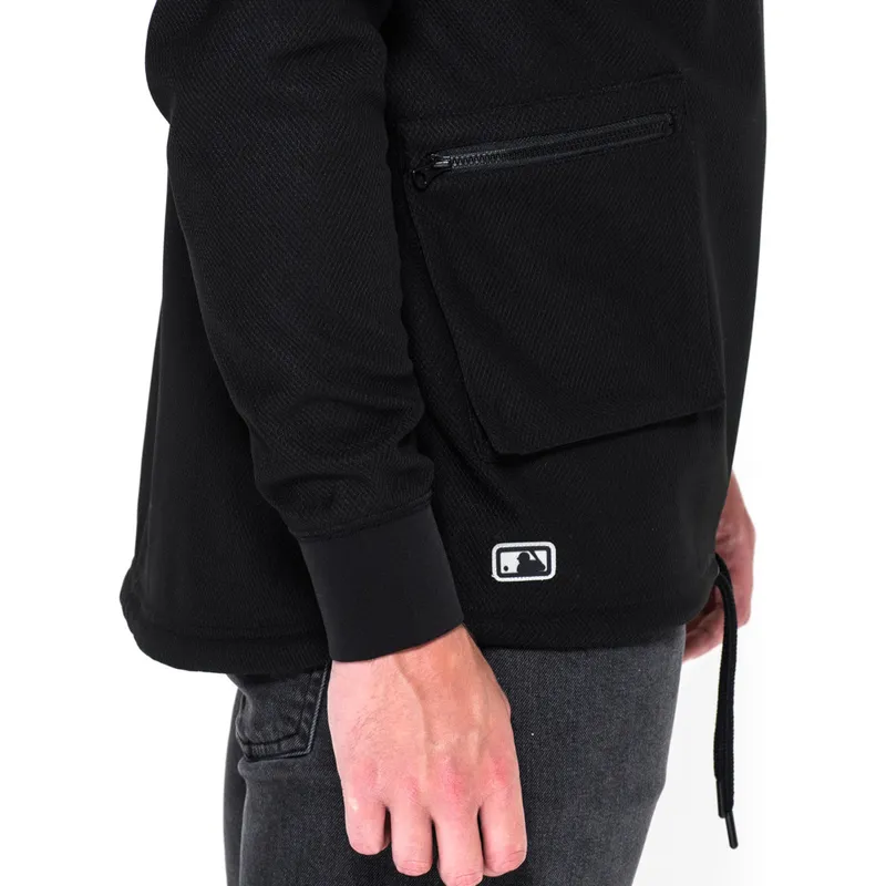 dressipluusid-kapuutsiga-must-pullover-hoody-stealth-new-york-yankees-mlb-new-era
