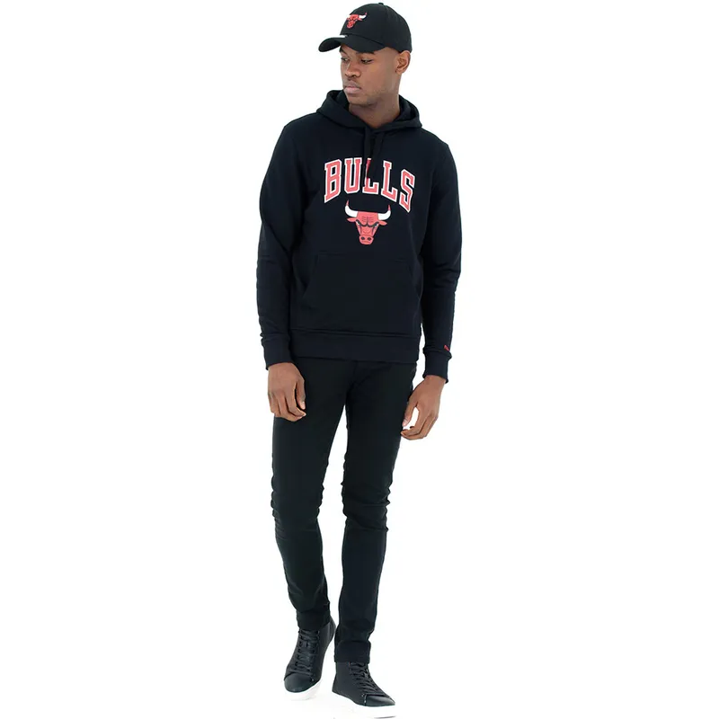 dressipluusid-kapuutsiga-must-pullover-hoody-chicago-bulls-nba-new-era